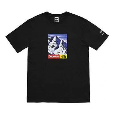 Supreme Fw17 The North Face Mountain Black Tee