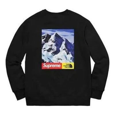 Supreme Fw17 The North Face Mountain Crewneck Sweater 'black'