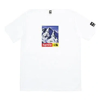 Supreme Fw17 The North Face Mountain White Tee