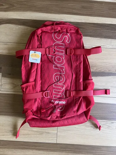 Pre-owned Supreme Fw18 Backpack In Red