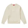 Supreme Fw18 Box Logo Crewneck Natural  Sweatshirt 'beige'