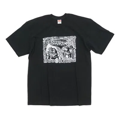 Supreme Fw18 Faces Tee Black Abstract Human Face Short Sleeve Unisex