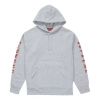 Supreme Fw18 Gradient Sleeve Hooded Sweatshirt Ash 'grey' In Gray