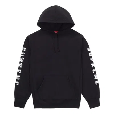 Supreme Fw18 Gradient Sleeve Hooded Sweatshirt Black