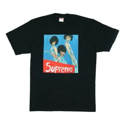 Supreme Kids'  Fw18 Group Tee Black Printing Short Sleeve Unisex