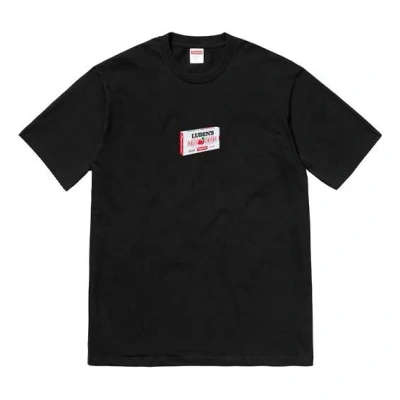 Supreme Fw18 Ludens Tee Black Cherry Candy Box Printing Short Sleeve Unisex