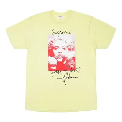Supreme Fw18 Madonna Terra Cotta T-shirt 'yellow'