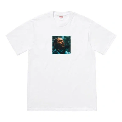 Supreme Fw18 Marvin Gaye Tee White Character Printing Short Sleeve Unisex