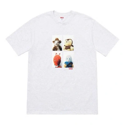 Supreme Fw18 Mike Kelley Ahhyouth Ash Grey Tee In White