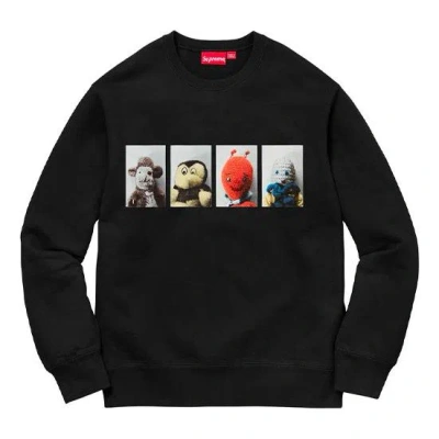 Supreme Fw18 Mike Kelley Ahhyouth! Crewneck Sweatshirt Black
