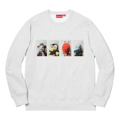 Supreme Fw18 Mike Kelley Ahhyouth! Crewneck Sweatshirt 'grey' In Gray