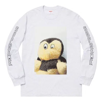 Supreme Fw18 Mike Kelley Ahhyouth Ls Ash Grey Tee In White