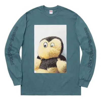 Supreme Fw18 Mike Kelley Ahhyouth Ls Slate Tee In Blue