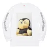 Supreme Fw18 Mike Kelley Ahhyouth Ls Ash Grey Tee In White