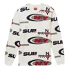 Supreme Fw18 Ny Waffle Thermal Sweater 'white' In Multi