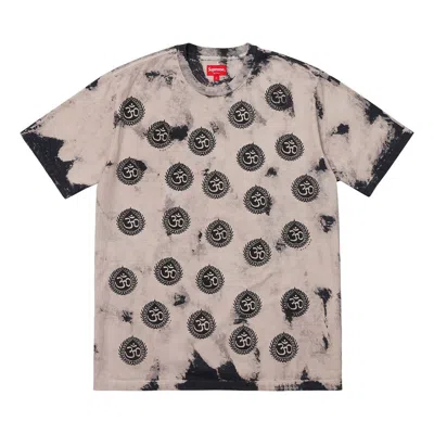 Supreme Fw18 Om Tee Black Printing Short Sleeve Unisex Gray 'grey Black'