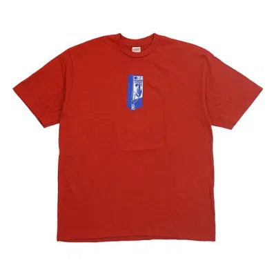 Supreme Fw18 Payphone Tee Red Public Phone Printing Short Sleeve Unisex