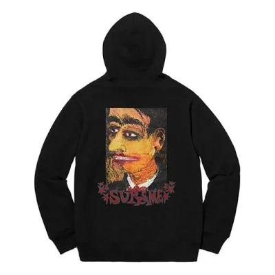 Supreme Fw18 Portrait Hooded Sweatshirt Black