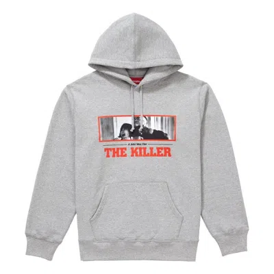 Supreme Fw18 The Killer Hooded Sweatshirt Heather 'grey' In Gray
