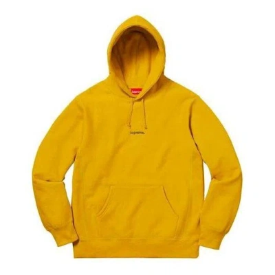 Supreme Fw18 Trademark Hooded Sweatshirt 'yelllow' In Yellow