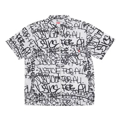 Supreme Fw18 X Comme Des Garcons Shirt Graphic 'grey' In White