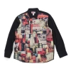 Supreme Fw18 X Comme Des Garcons Shirt Patchwork Button Up Shirt 'multicolor' In Black