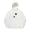 Supreme Fw18 X Comme Des Garcons Shirt Split Box Hooded Sweatshirt In White