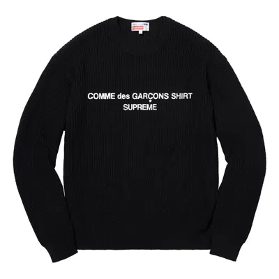 Supreme Fw18 X Comme Des Garcons Sweater 'black'