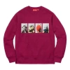 Supreme Fw18 X Mike Kelley Ahhyouth! Crewneck Sweatshirt 'dark Magenta Burgundy' In Purple