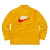 Supreme Fw18 X Nike Double Zip Quilted Work Jacket Mustard In Yellow