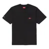 Supreme Fw18 X Playboy Pocket Tee Black Crossover Solid Color Short Sleeve Unisex