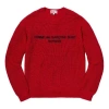 Supreme Fw18 Xcomme Des Garcons Shirt Sweater Red