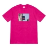 Supreme Fw19 Week 1 Banner Magenta Tee In Pink