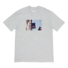 Supreme Fw19 Week 1 Banner Tee Short Sleeve Unisex Gray
