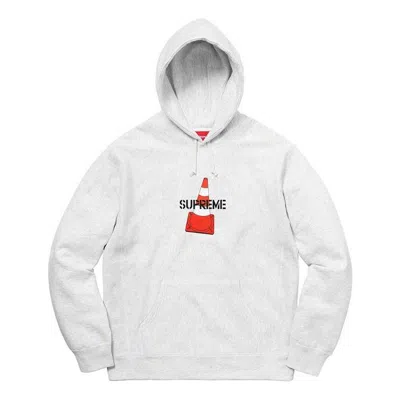 Supreme Fw19 Week 1 Cone Hooded Sweatshirt In White