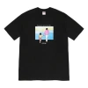 Supreme Fw19 Week 1 Heaven And Earth Tee Printing Short Sleeve Unisex Black