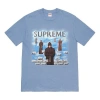 Supreme Fw19 Week 1 Levitation Tee Printing Short Sleeve Unisex Blue Gray