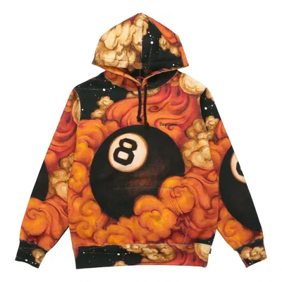 Supreme Fw19 Week 1 Martin Wong 8-ball Hooded Sweatshirt In Multi