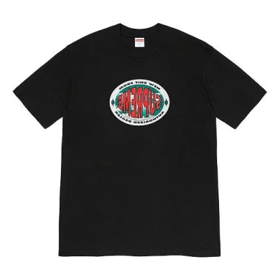 Supreme Fw19 Week 1 New Shit Tee Logo Tee In Black