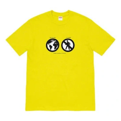 Supreme Fw19 Week 1 Save The Planet Sulfer Tee In Green