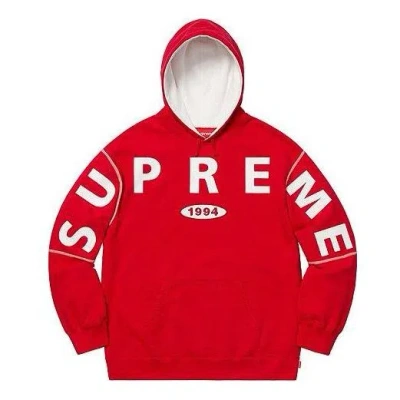Supreme Fw19 Week 1 Spread Logo Hooded Sweatshirt 'red'