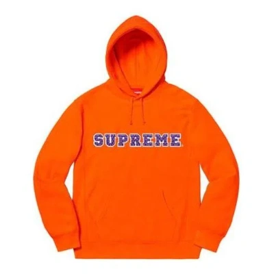 Supreme Fw19 Week 1 The Most Hooded Sweatshirt Logo 'orange'