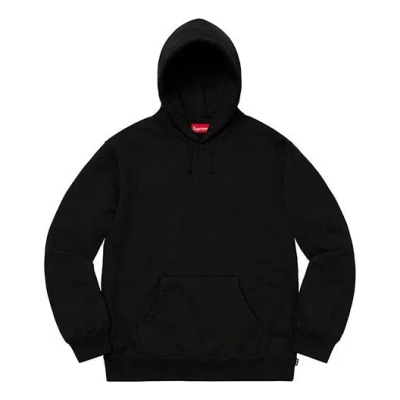 Supreme Fw19 Week 12 Rhinestone Script Hooded Sweatshirt Black