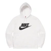 Supreme Fw19 Week 14 X Nike Leather Appliqu Hooded Sweatshirt 'white'