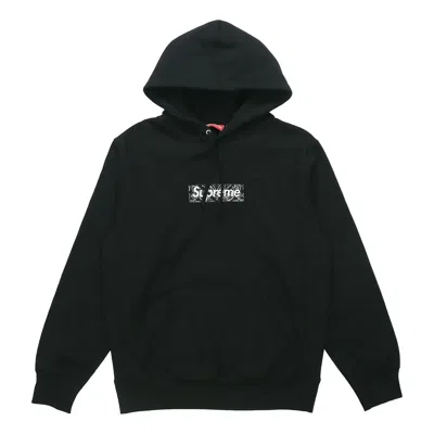 Supreme Fw19 Week 16 Bandana Box Logo Fleece Hoodie 'black'
