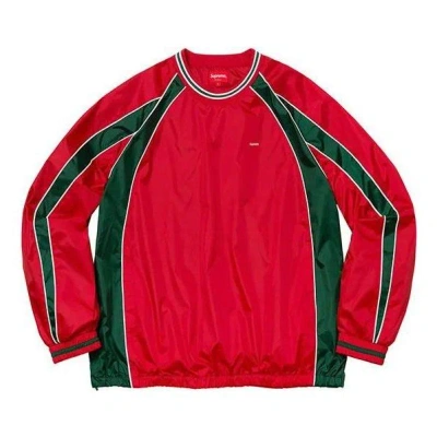 Supreme Fw19 Week 16 Piping Warm Up Pullover Sweater 'red'