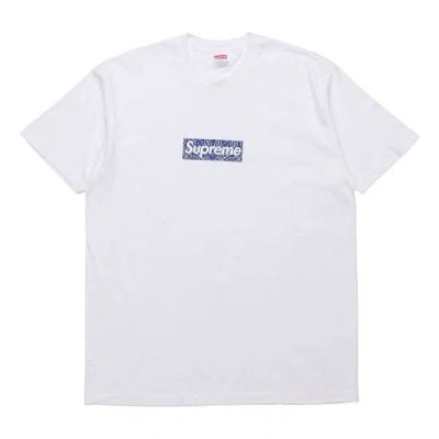 Supreme Fw19 Week 17 Bandana Box Logo Tee In White