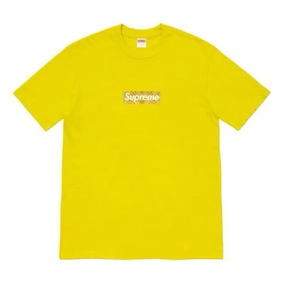 Supreme Fw19 Week 17 Bandana Box Logo Tee In Yellow