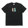 Supreme Fw19 Week 17 Bite Tee Cartoon Graffiti Printing Short Sleeve Unisex Black