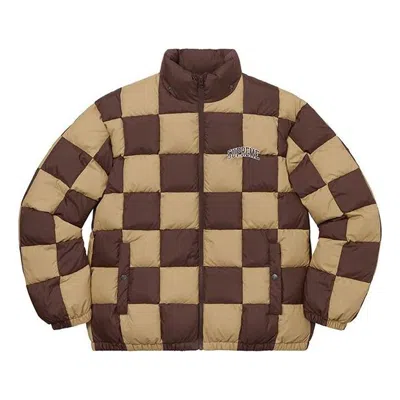 Supreme Fw19 Week 17 Checkerboard Puffy Jacket